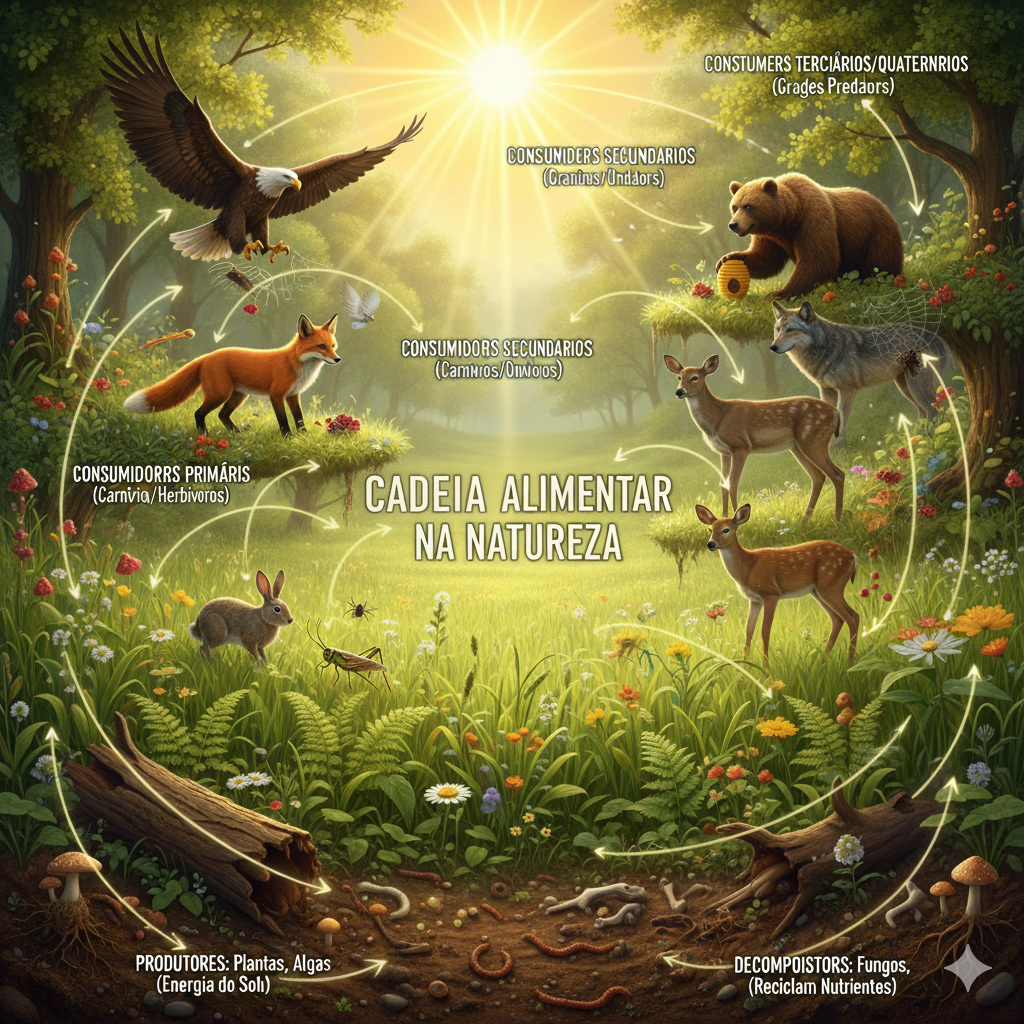 Viva a Natureza, cadeia alimentar.