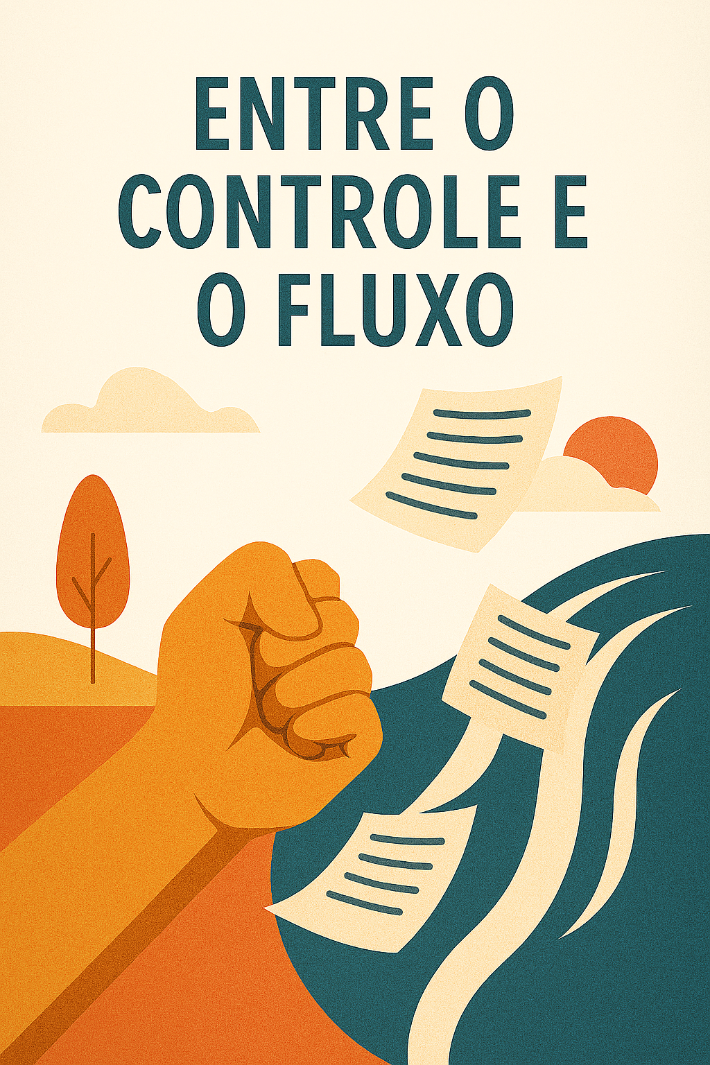 Entre o controle e o fluxo.