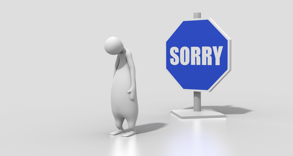 O papel da desculpa em nosso comportamento.
