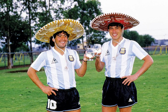 Uma história Argentina. Daniel Passarela e Diego Maradona.