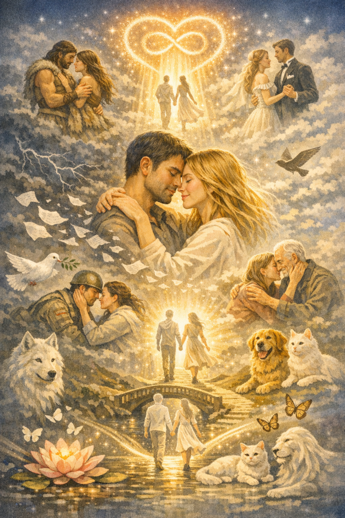 Um amor que atravessa vidas.