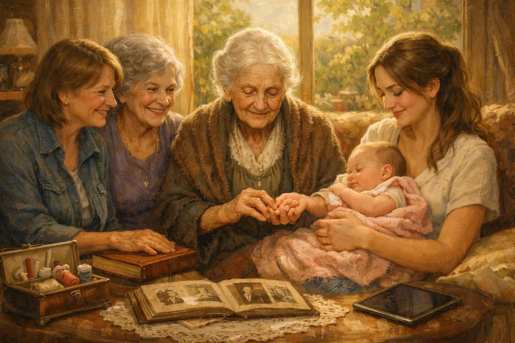 Quando o tempo mora dentro da mesma família.