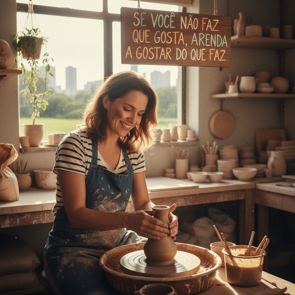 Se você não faz o que gosta aprenda a gostar do que faz.