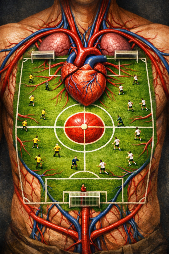 A Copa do Mundo no Corpo Humano.