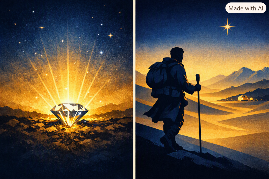 Os diamantes que estavam ali.